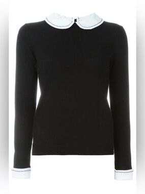 NWT- Alice + Olivia Porla Peter Pan
Collar Sweater Size L
